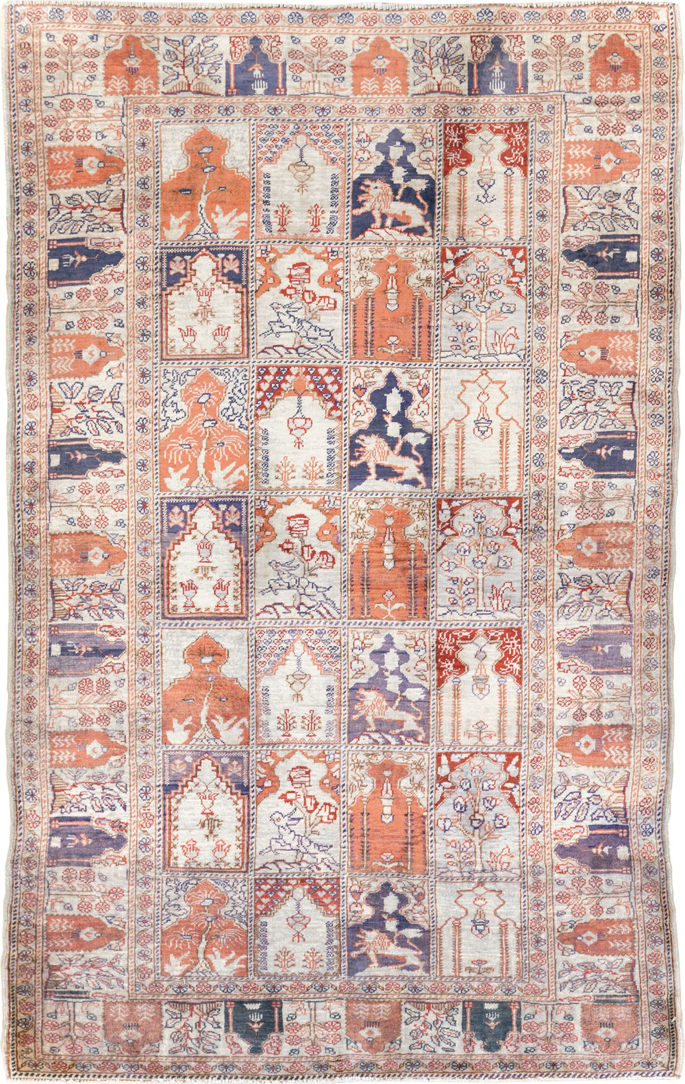 Vintage Turkish Kayseri Throw Rug, No.30895 - Galerie Shabab