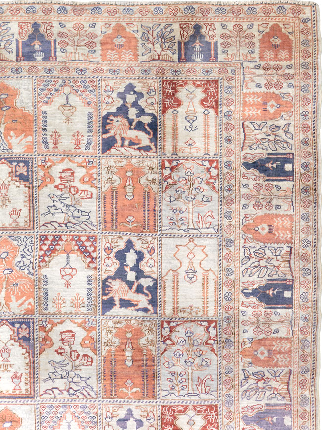 Vintage Turkish Kayseri Throw Rug, No.30895 - Galerie Shabab