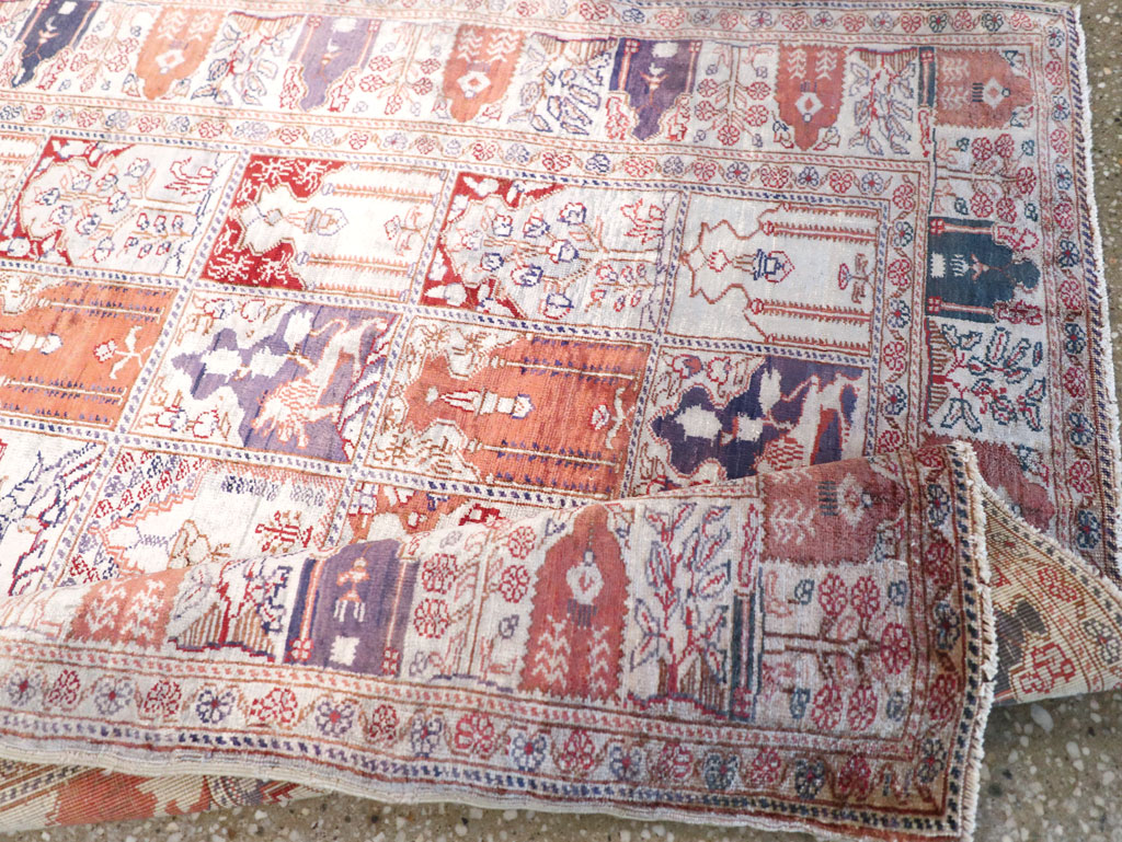 Vintage Turkish Kayseri Throw Rug, No.30895 - Galerie Shabab