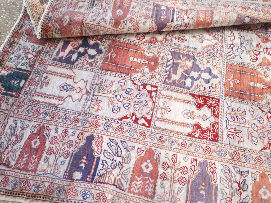 Vintage Turkish Kayseri Throw Rug, No.30895 - Galerie Shabab