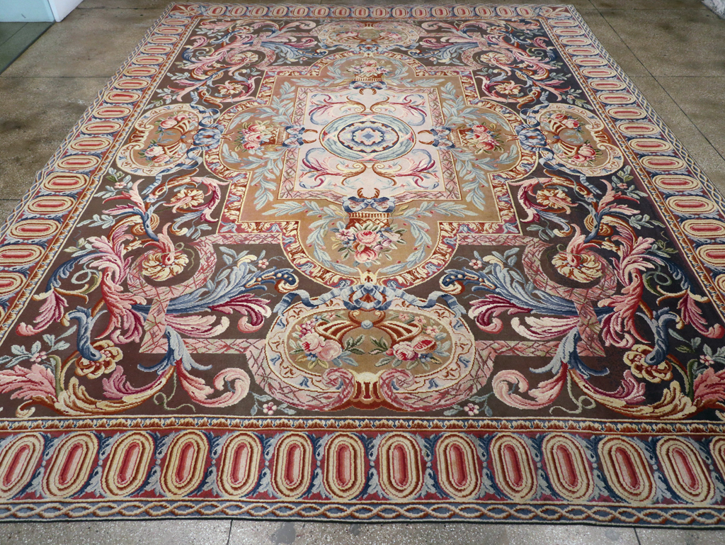 Antique French Savonnerie Large Room Size Carpet, No.30897 - Galerie Shabab