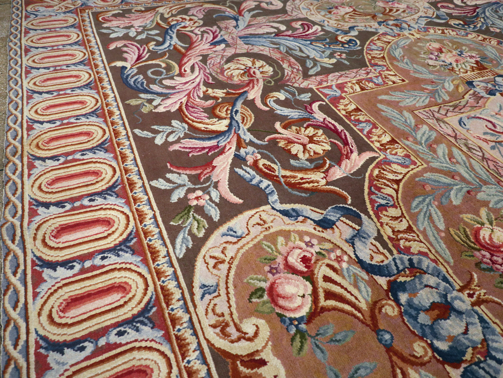 Antique French Savonnerie Large Room Size Carpet, No.30897 - Galerie Shabab