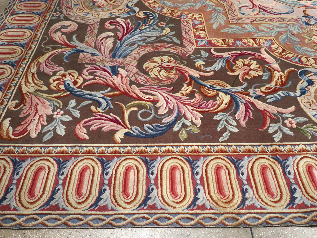 Antique French Savonnerie Large Room Size Carpet, No.30897 - Galerie Shabab
