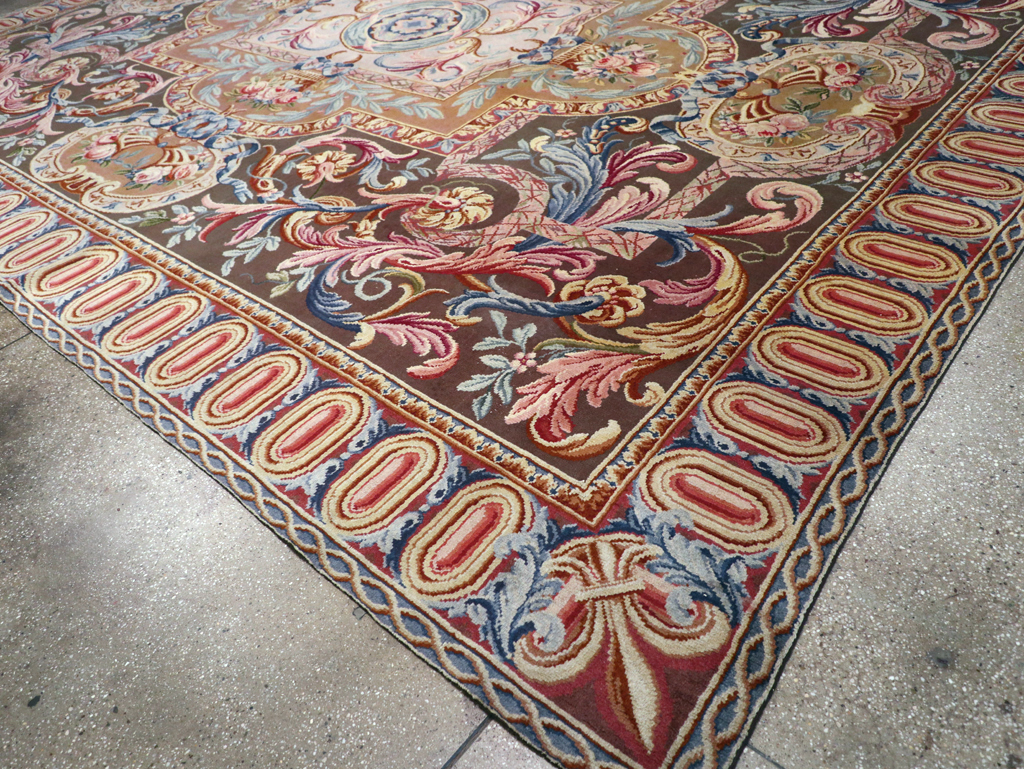 Antique French Savonnerie Large Room Size Carpet, No.30897 - Galerie Shabab