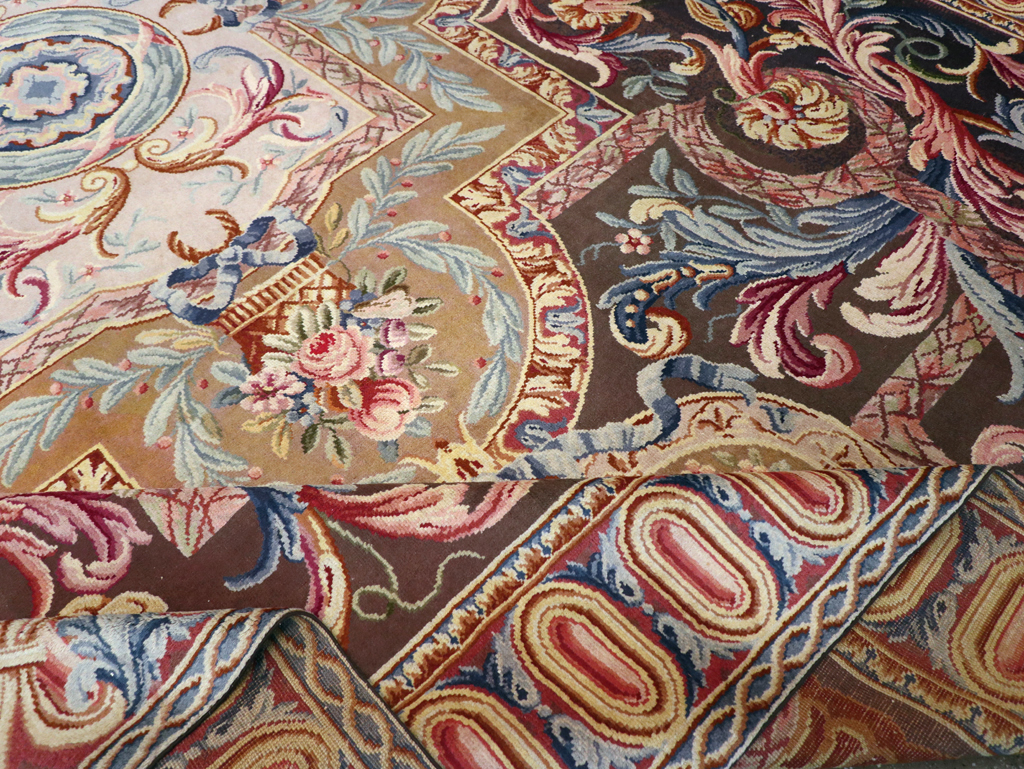 Antique French Savonnerie Large Room Size Carpet, No.30897 - Galerie Shabab