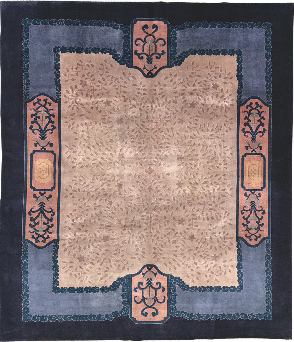 Vintage Chinese Art Deco Room Size Carpet, No.30901 - Galerie Shabab