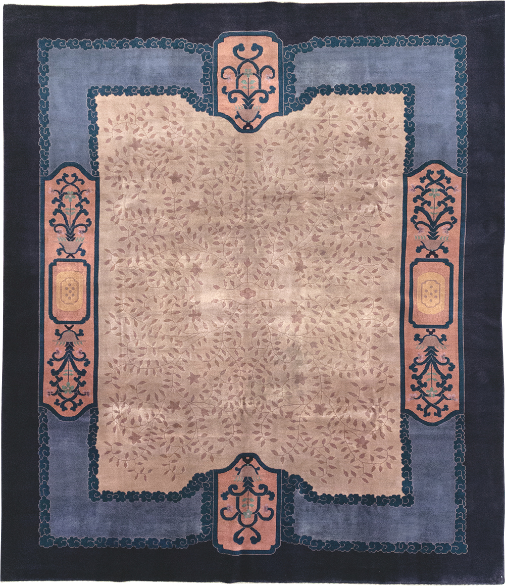 Vintage Chinese Art Deco Room Size Carpet, No.30901 - Galerie Shabab