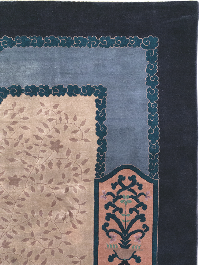Vintage Chinese Art Deco Room Size Carpet, No.30901 - Galerie Shabab