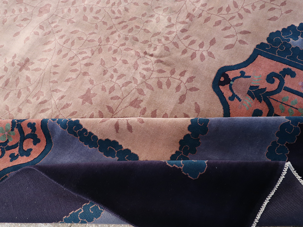 Vintage Chinese Art Deco Room Size Carpet, No.30901 - Galerie Shabab
