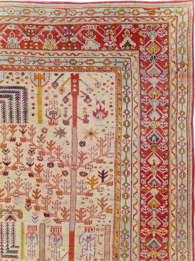 Antique Turkish Oushak Large Room Size Carpet, No.30902 - Galerie Shabab