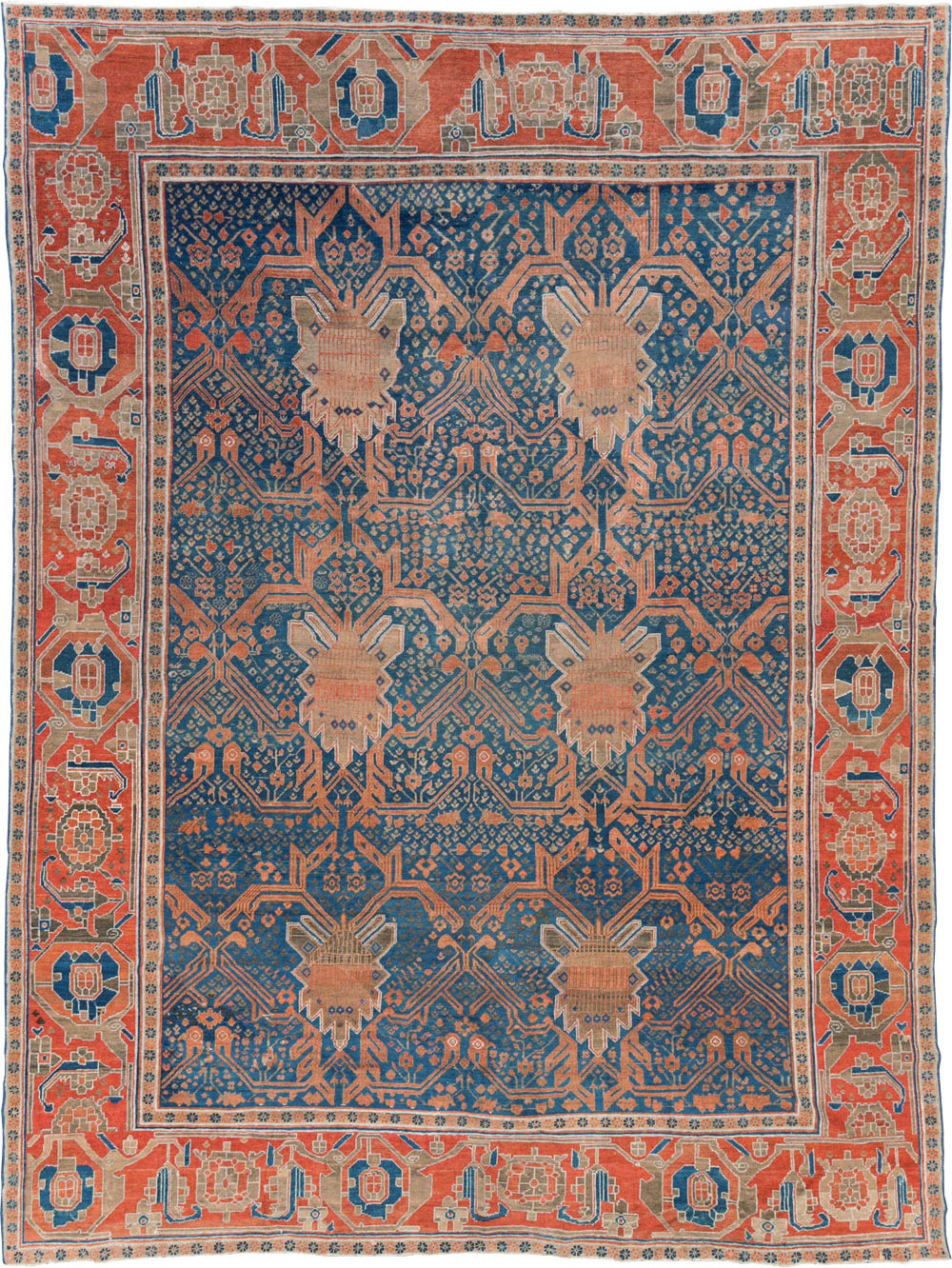 Antique Persian Bakshaish Room Size Carpet, No.30903 - Galerie Shabab