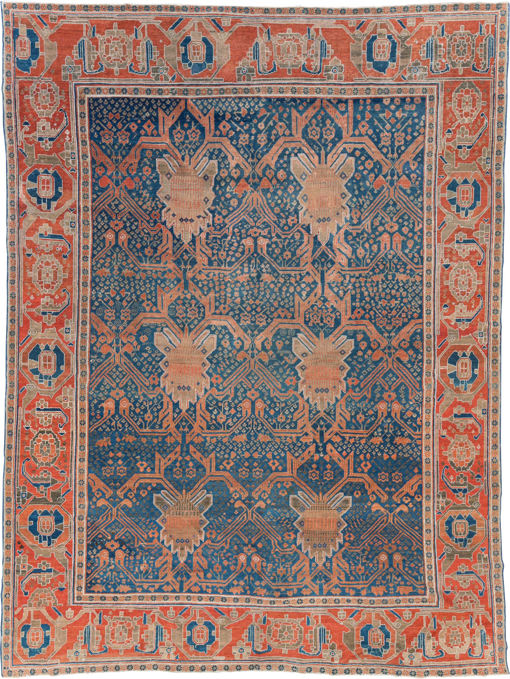 Antique Persian Bakshaish Room Size Carpet, No.30903 - Galerie Shabab
