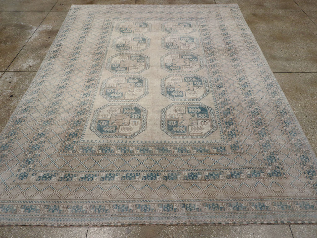 Vintage Turkoman Carpet, No.30904 - Galerie Shabab