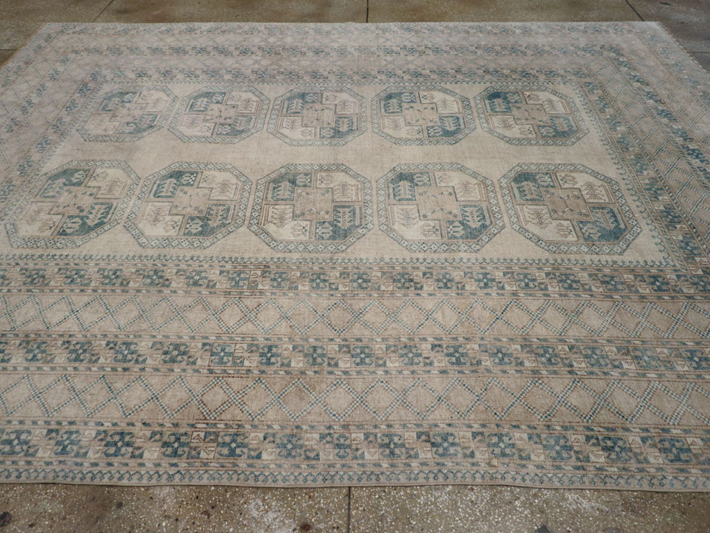 Vintage Turkoman Carpet, No.30904 - Galerie Shabab