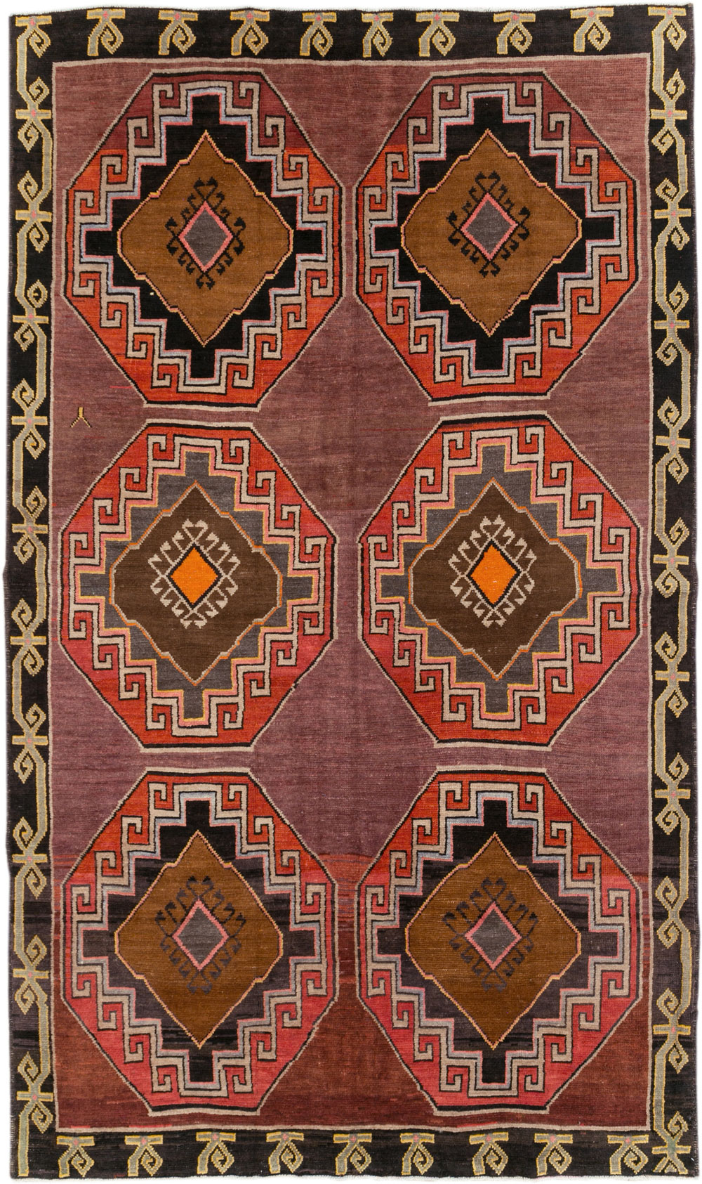 Vintage Turkish Anatolian Tribal Room Size Carpet, No.30907 - Galerie Shabab