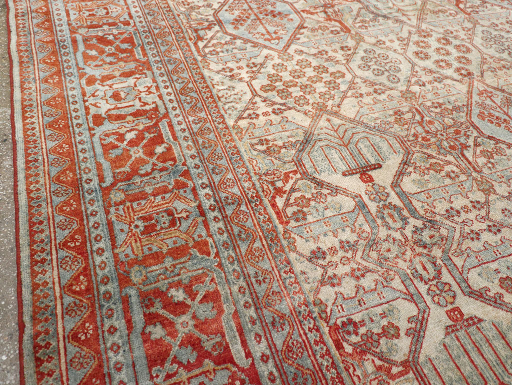Vintage Persian Joshegan Room Size Carpet, No.30910 - Galerie Shabab