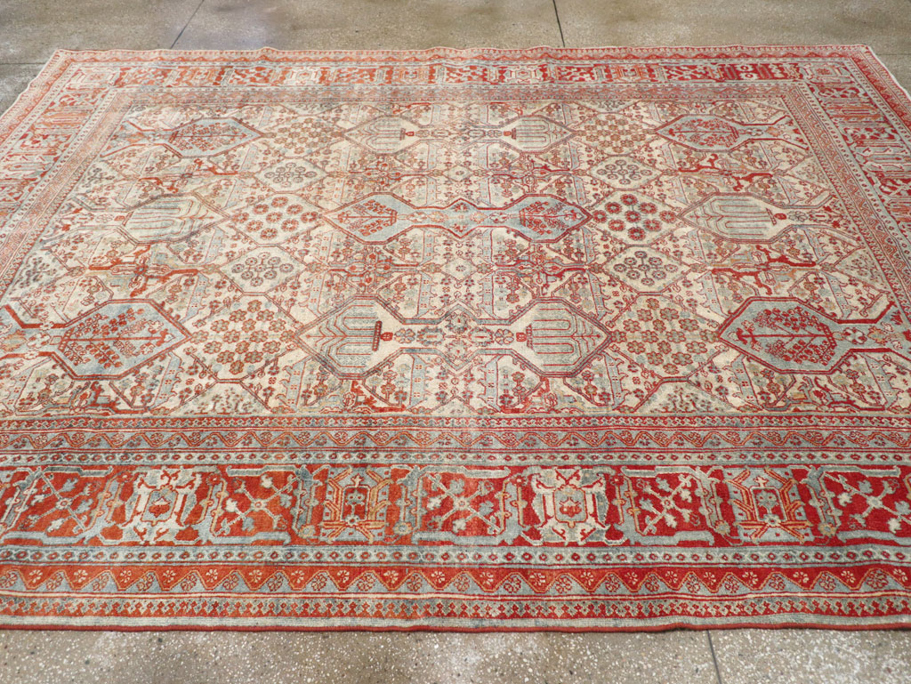 Vintage Persian Joshegan Room Size Carpet, No.30910 - Galerie Shabab