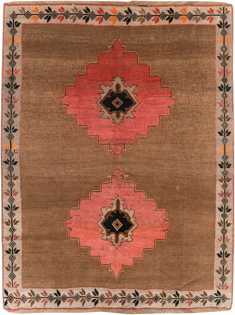 Vintage Turkish Anatolian Room Size Carpet, No.30919 - Galerie Shabab