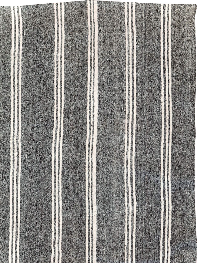 Vintage Turkish Flatweave Kilim Small Room Size Carpet, No.30925 - Galerie Shabab