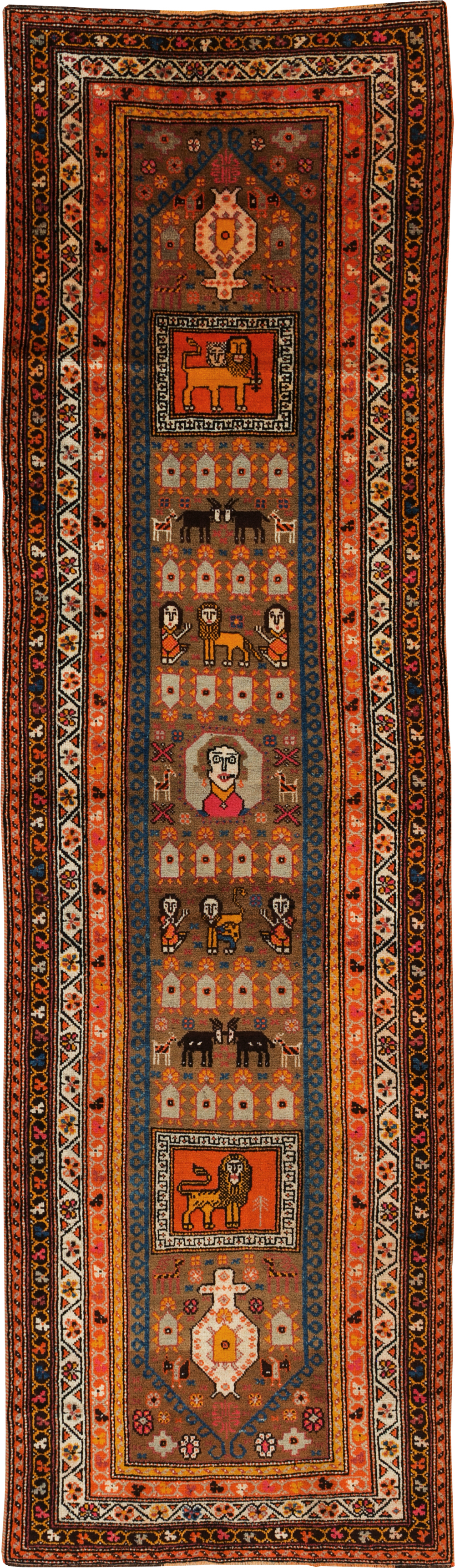 Vintage Anatolian Pictorial Rug, No.30928 - Galerie Shabab