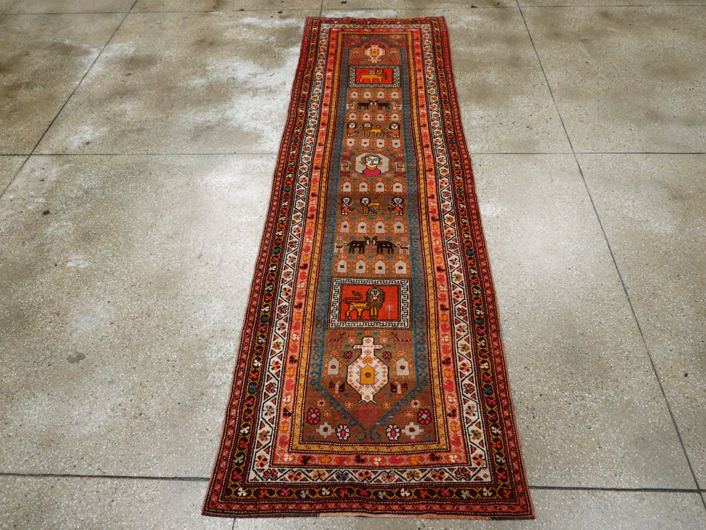 Vintage Anatolian Pictorial Rug, No.30928 - Galerie Shabab