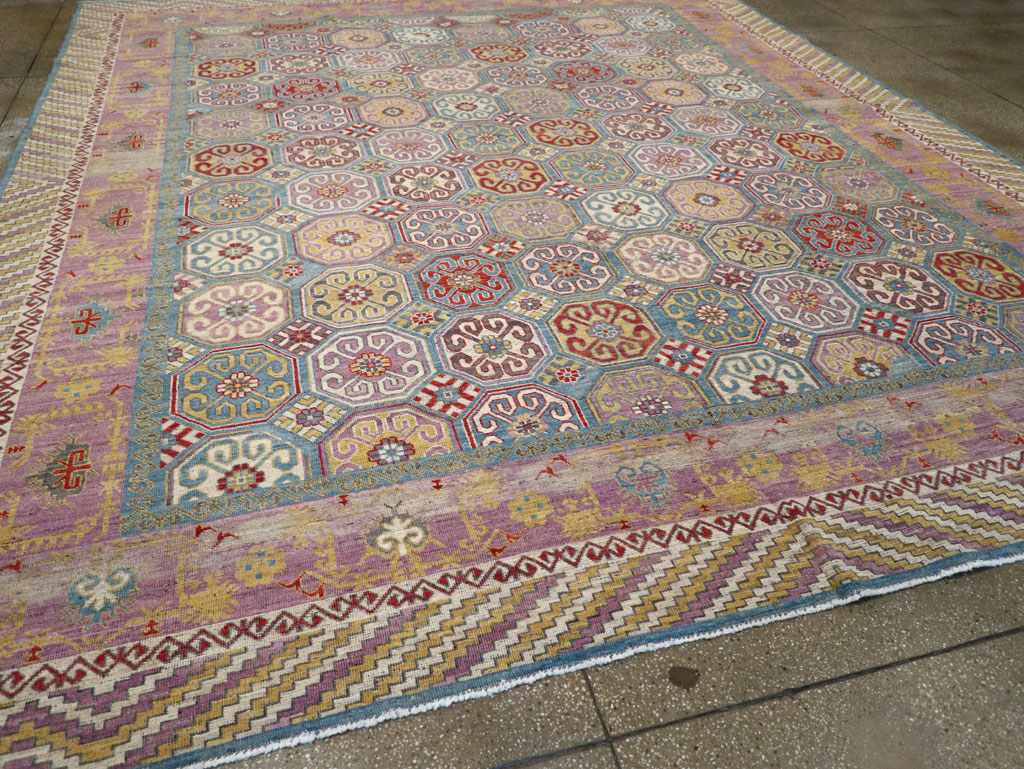 Contemporary East Turkestan Khotan Large Room Size Carpet, No.30930 - Galerie Shabab