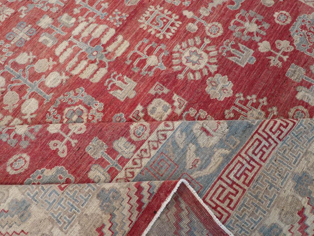 Modern East Turkestan Khotan Large Room Size Carpet, No.30932 - Galerie Shabab