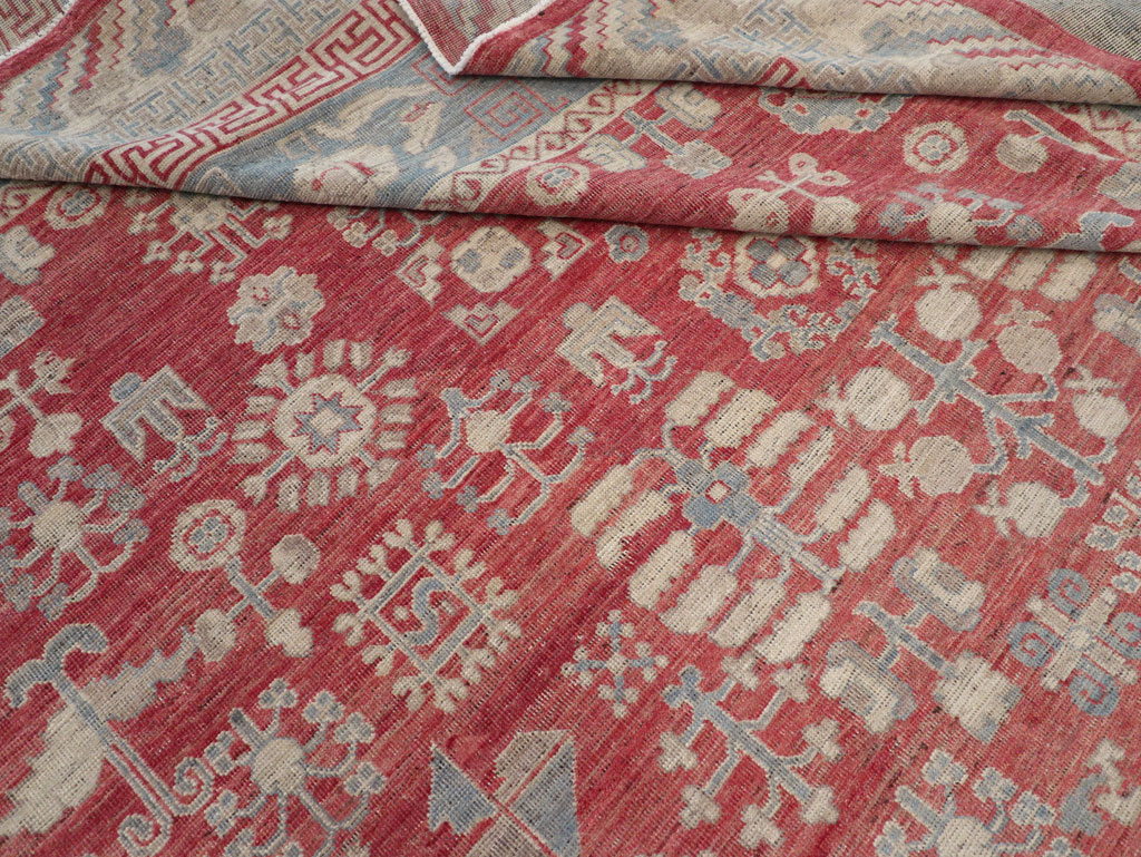 Modern East Turkestan Khotan Large Room Size Carpet, No.30932 - Galerie Shabab