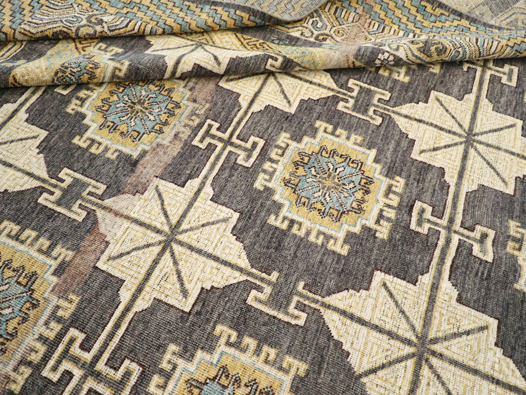 Contemporary East Turkestan Khotan Room Size Carpet, No.30935 - Galerie Shabab