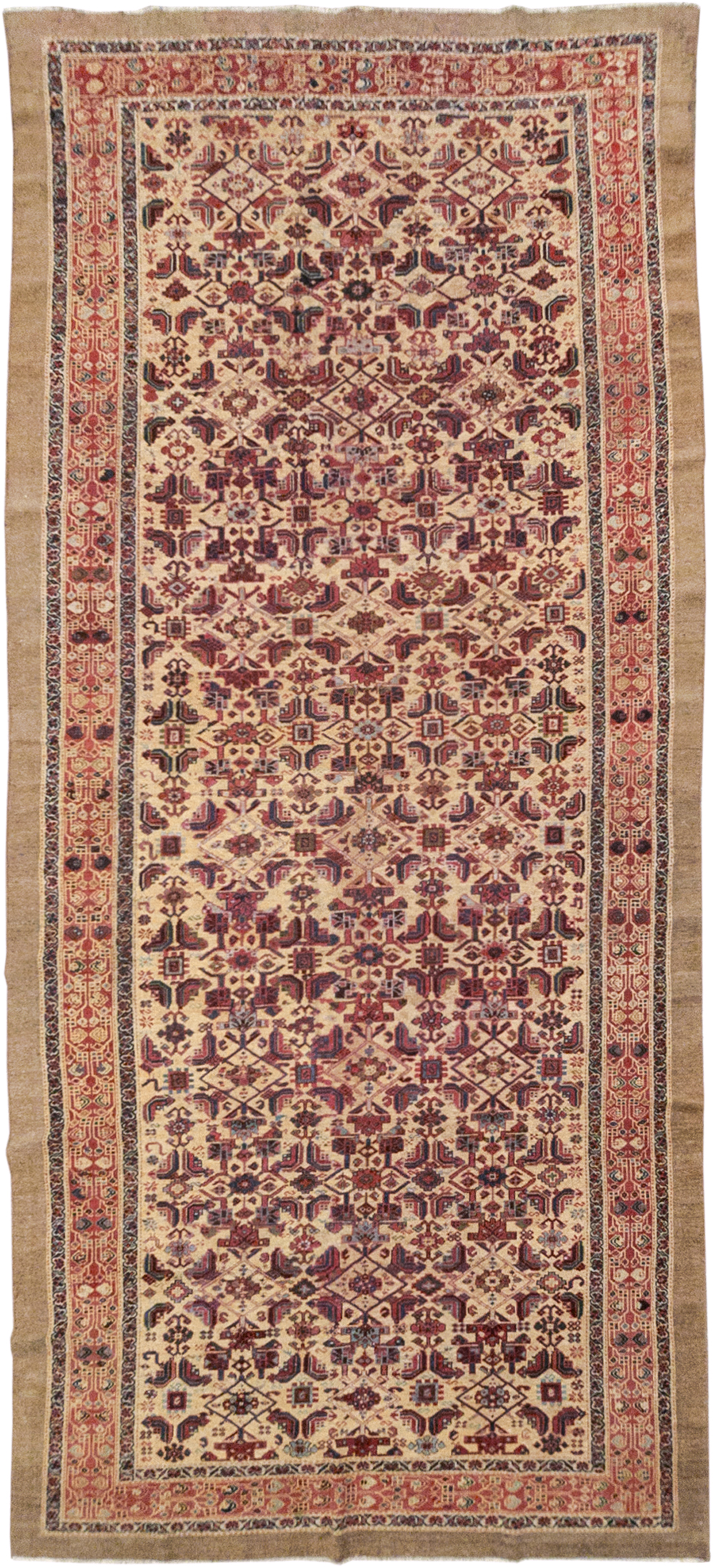 Antique Persian Malayer Gallery Carpet, No.30939 - Galerie Shabab