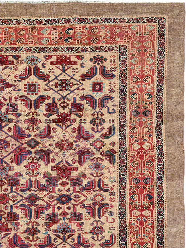 Antique Persian Malayer Gallery Carpet, No.30939 - Galerie Shabab