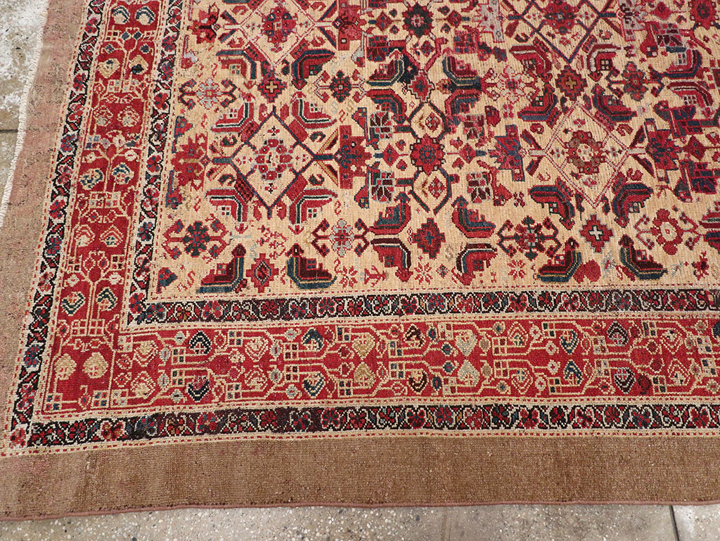 Antique Persian Malayer Gallery Carpet, No.30939 - Galerie Shabab