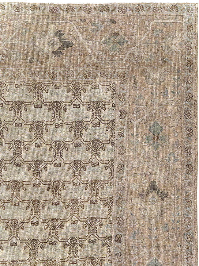 Vintage Persian Gallery Tabriz Carpet, No.30944 - Galerie Shabab
