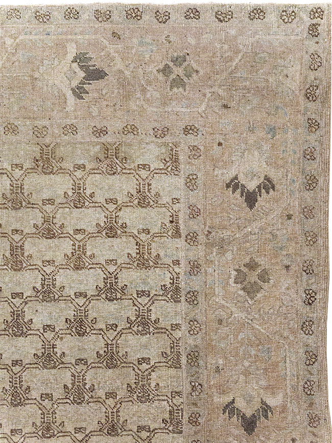 Vintage Persian Gallery Tabriz Carpet, No.30944 - Galerie Shabab