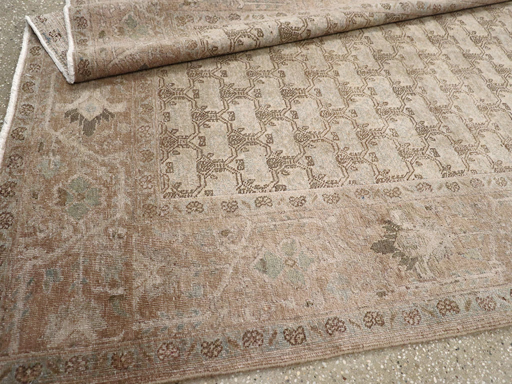 Vintage Persian Gallery Tabriz Carpet, No.30944 - Galerie Shabab