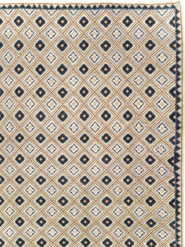 Vintage Persian Kashan Accent Rug (Pair: 1 of 2), No.30945 - Galerie Shabab