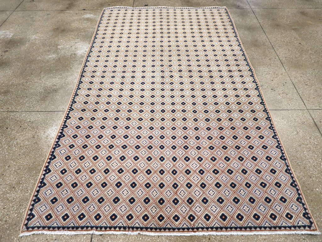 Vintage Persian Kashan Accent Rug (Pair: 1 of 2), No.30945 - Galerie Shabab