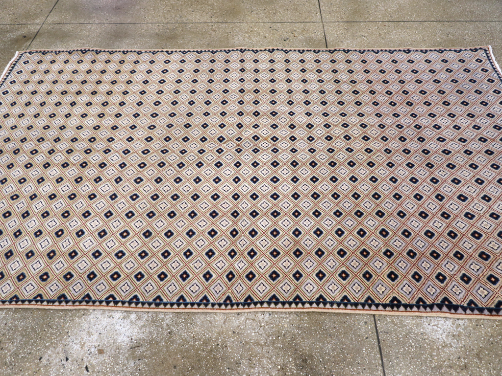 Vintage Persian Kashan Accent Rug (Pair: 1 of 2), No.30945 - Galerie Shabab