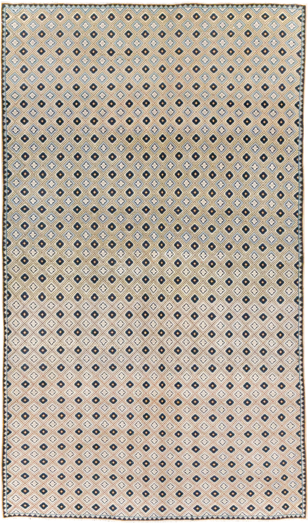 Vintage Persian Kashan Accent Rug (Pair: 2 of 2), No.30946 - Galerie Shabab