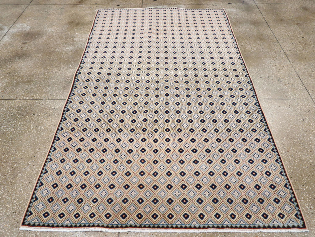 Vintage Persian Kashan Accent Rug (Pair: 2 of 2), No.30946 - Galerie Shabab