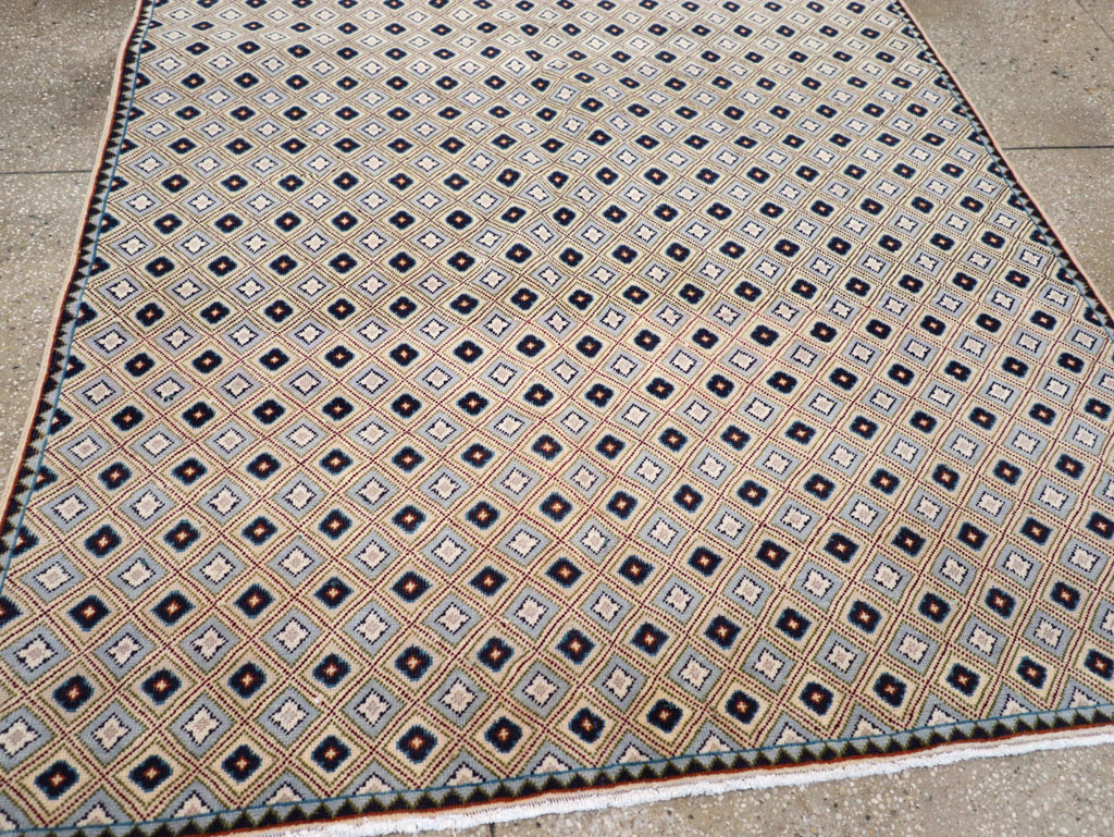 Vintage Persian Kashan Accent Rug (Pair: 2 of 2), No.30946 - Galerie Shabab