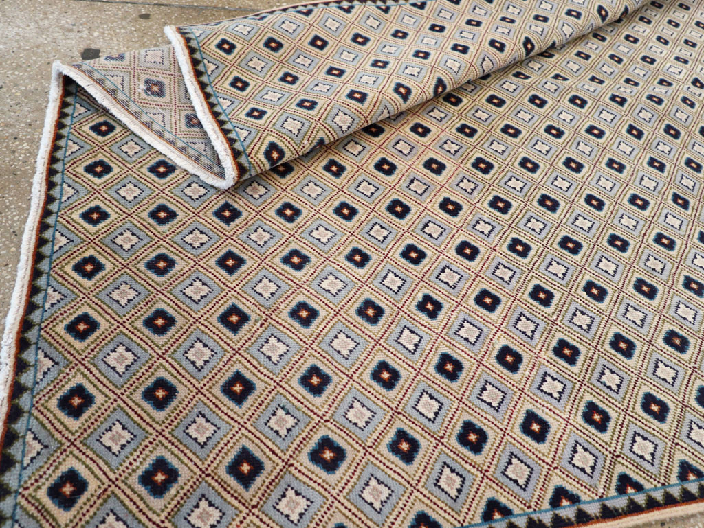 Vintage Persian Kashan Accent Rug (Pair: 2 of 2), No.30946 - Galerie Shabab