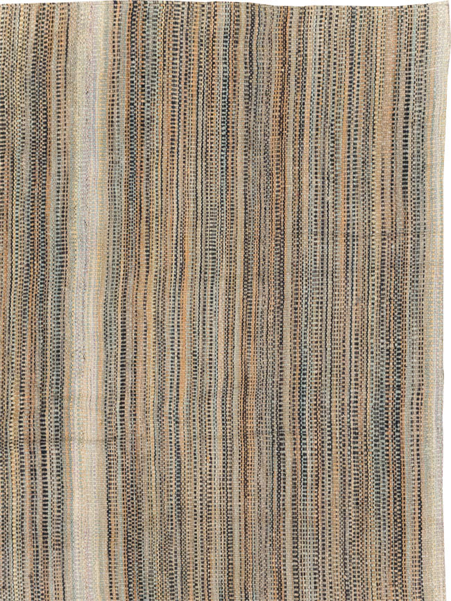 Modern Turkish Flatweave Room Size Carpet, No.30947 - Galerie Shabab