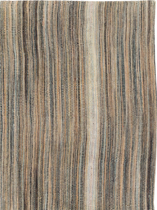 Modern Turkish Flatweave Room Size Carpet, No.30947 - Galerie Shabab