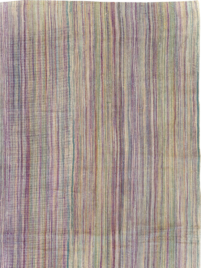 Modern Turkish Flatweave Room Size Carpet, No.30948 - Galerie Shabab