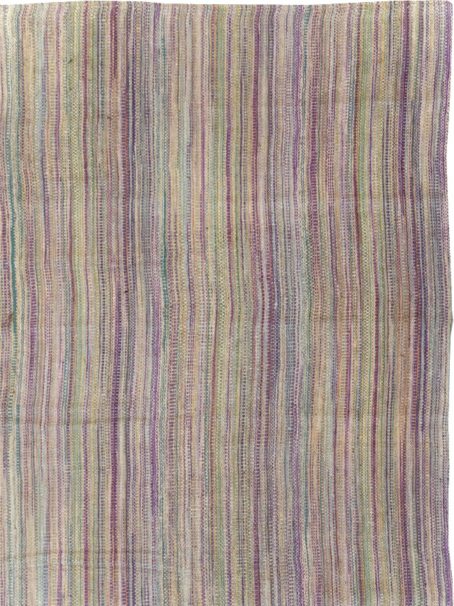Modern Turkish Flatweave Room Size Carpet, No.30948 - Galerie Shabab
