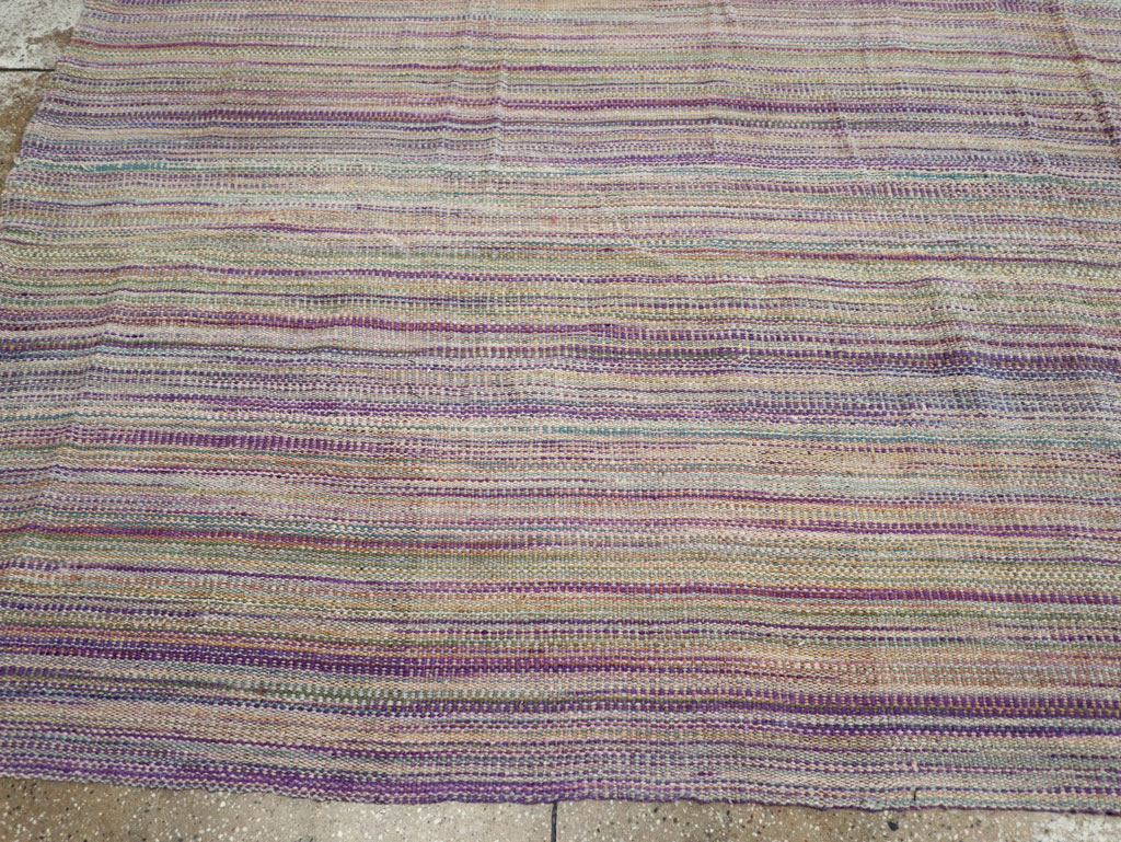 Modern Turkish Flatweave Room Size Carpet, No.30948 - Galerie Shabab