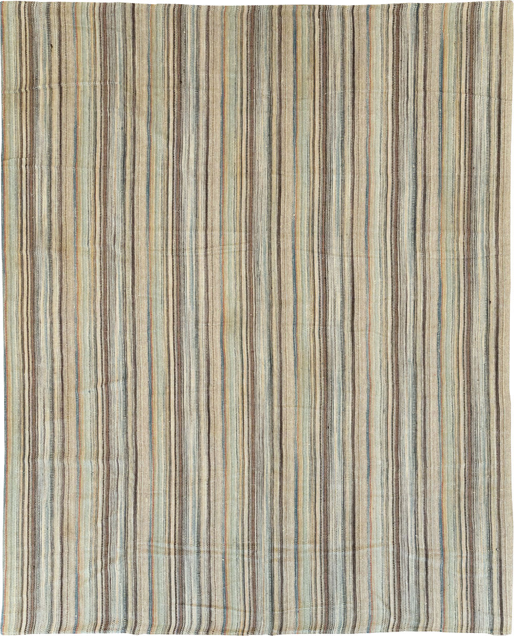 Modern Turkish Flatweave Room Size Carpet, No.30950 - Galerie Shabab
