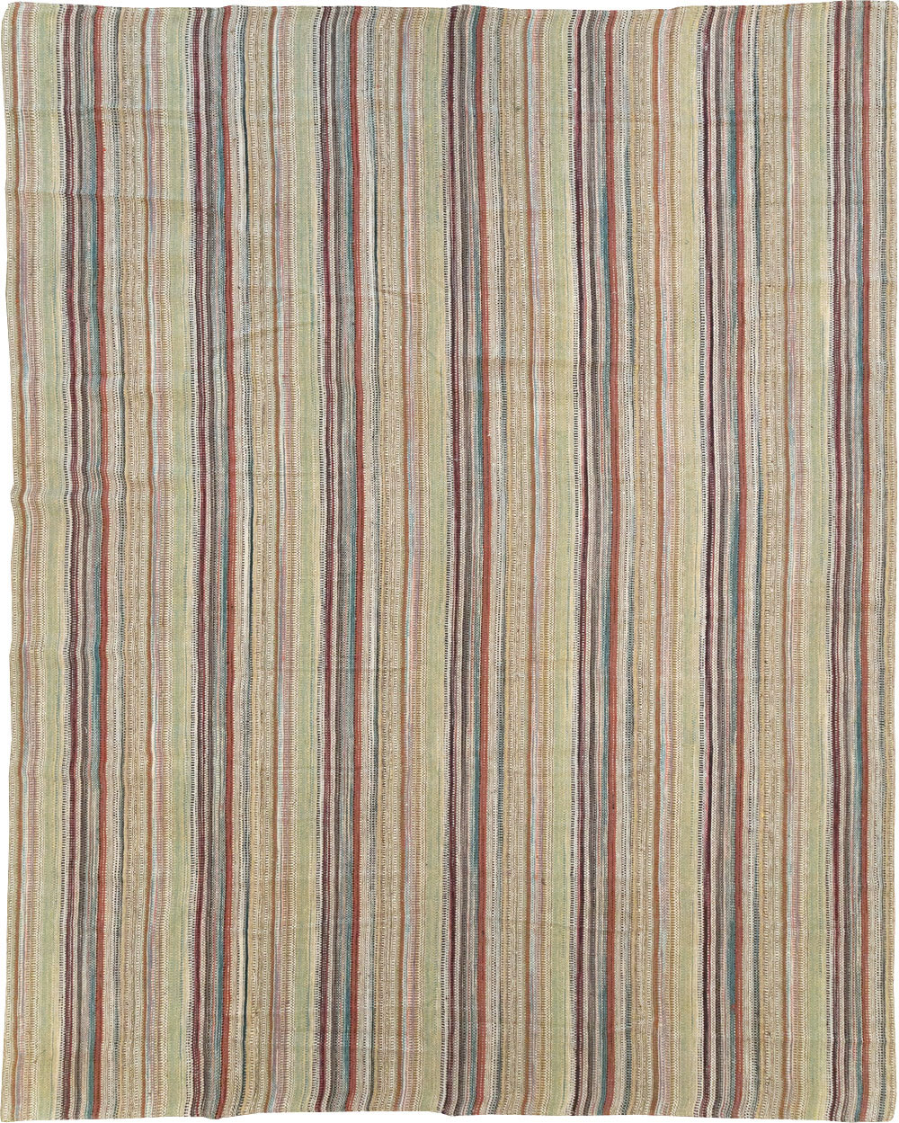Modern Turkish Flatweave Room Size Carpet, No.30951 - Galerie Shabab