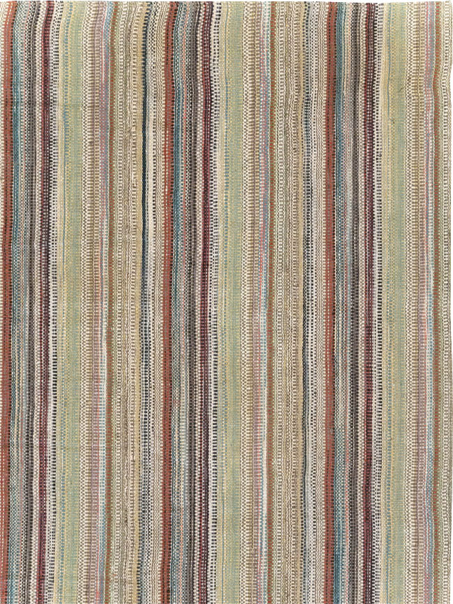 Modern Turkish Flatweave Room Size Carpet, No.30951 - Galerie Shabab